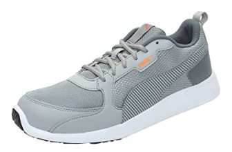 PUMA | Fire Run Men’s Sneakers | Quarry-Vibrant Orange | 8UK