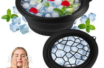 ZONVER® Ice Face Bowl Silicone Face Ice Bowl For Ice With Built-In Ice Tray Collapsible Face Tub For Ice Bath, Facial Ice Plunge Bowl Ice Water Facials at Home Women & Men