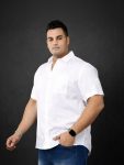 FAHION STYLE VALLA Men Solid Casual White Shirt