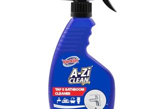 Varklin A-Zi Clean Tap & Shower Cleaner 300ml – Powerful Limescale & Hard Water Stain Remover for Taps, Faucets, Showerheads, Sinks, Bathtubs – Fast Action & Streak-Free Shine