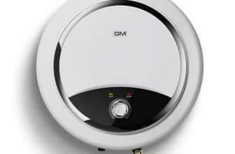 GM R1X 10L Water Heater, 5 Star | High-Efficiency Water Geyser With Quick Hot Water, Energy-Saving, and Safety Features – White