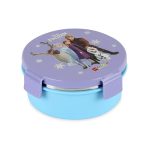 CELLO Kidzbee Pluto Frozen Family Insulated Kids Lunch Box, Purple | Silicone Food-Grade Seal Lid | 3D Touch & Feel Designs Tiffin | Leak Proof & Secure 4 Sided Click Locks | Ideal for School & Picnic