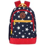 Gear Eco Red Star Kids 15″ 13 Ltrs Navy Blue School Backpack (BKPECORDB1505)