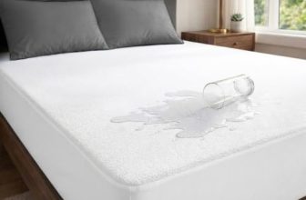 MollisHomes Mattress Protector Single Size, 78×36 Inches, White