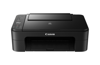 Canon PIXMA E3370 Multi-function WiFi Color Inkjet Printer with Voice Activated Printing Google Assistant and Alexa (Color Page Cost: 5.5 Rs. | Black Page Cost: 2.5 Rs. | Borderless Printing) Print, Copy & Scan, Up to 7.7 IPM Mono / 4.4 IPM Color, Yield: Up to 400 Black / 180 Color Pages(Ink Cartrid