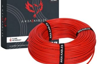 AKIA KABLES 2.5 sqmm 90m Copper Electrical Wire & Cables FR PVC 2.5 sq/mm Red 90 m Wire(Red)