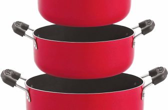 NIRLON Chemical Free 3 Piece Non-Stick Coated Kitchenware Combo Set Non-Stick Coated Cookware Set(PTFE (Non-stick), Aluminium, 3 – Piece)