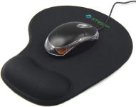 STRIFF Ergonomic Mouse Pad with Gel Wrist Rest| Comfortable Wrist Support Non-Slip PU Base | Smooth Surface for Precise Tracking | Durable, Washable | Ideal for Office, Home, Laptop & Desktop | Black