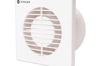 SINGER Venti Q 100mm Energy Efficient Exhaust fan for Kitchen, Bathroom | Turbo Spin 2500 RPM, High Suction With Low Noise | High Speed, Powerful Motor, 100% Copper, 2 Yrs Warranty【White】