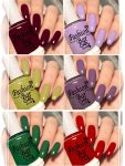 Fashion Bar New Gloss Gel High Shine Nail Polish Pack of 6PC F636 Multicolor(Pack of 6)