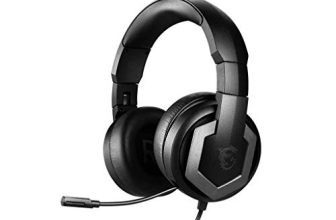 MSI Immerse GH61 Gaming Hi-Res Vitrual 7.1 Surround Sound with Built-in ESS DAC& AMP Gaming Wired On Ear Headphone – Black