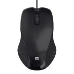Portronics Toad 101 Wired Optical Mouse with 1200 DPI, Plug & Play, Hi-Optical Tracking, 1.25M Cable Length, 30Lakhs Click Life(Black)
