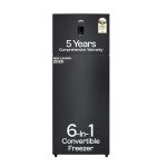 Godrej 415L 1 Star| New Launch| 5 Years Comprehensive Warranty| 95%+ Food Surface Disinfection| 6-in1 Freezer Convertible| Frost Free Double Door Refrigerator (RF EON 416AN RCI GR BK, Graphite Black)