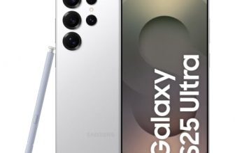 Samsung Galaxy S25 Ultra 5G AI Smartphone (Titanium Whitesilver, 12GB RAM, 256GB Storage), 200MP Camera, 5000mAh Ultra Long Battery, QHD+ Dynamic AMOLED 2X, Galaxy AI, Knox Security, S Pen Included