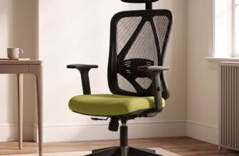 DROGO Ergonaut Ergonomic Office Chair for Work from Home | Computer Chair with 2D Headrest, Armrests & Adjustable Lumbar Support | Breathable Mesh with 120° Recline, 1-Year Warranty (Black & Green)