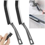HEMSHAIL Gap Cleaning Brush for Tiles, Sink & Window Tracks – 2Pc | Crevice & Corner Cleaning Brush for Kitchen & Bathroom | Deep Cleaning Brush for Narrow Gaps & Slots with Strong Bristles