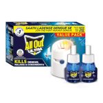 All Out Ultra Mosquito Repellant Combi Pack (Machine + 2 Refills) | Kills Dengue Mosquitoes, Pack Of 1