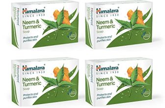Himalaya Herbals Neem and Turmeric Soap, 125gm (Pack of 4) with Value Pack Save Rs.20