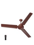 Polycab Airika with Remote High Speed with 3 Year Warranty BLDC Motor 1200 mm Ceiling Fan(5 Star | Brown | Pack of 1)