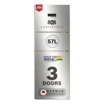 Bosch 302L, 3 Star, MaxFlex Convert Frost Free Triple Door Refrigerator | 8-in-1 Convertible Storage Modes | 57L Extra Convertible Zone |Cool Extend up to 18 hours (CMC33S23VI, 2026 Model, Fine Steel)