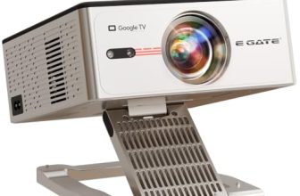 E GATE Zen 8X Google TV Official Home Projector 4k Ultra HD | Google Certified Apps Netflix, Prime | 1500 ANSI Lumens, Sealed Optical Lens, 800 ISO, Fully Auto, Native 1080p, HDMI ARC, 64GB ROM, EGate