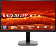 Acer KA222Q J0 54.61 cm (22 inch) Full HD LED Backlit VA Panel with sRGB 99%,ZeroFrame, HDMI + VGA, Eye Care, Tilt Adjustable Monitor (KA222Q J0bi)(Adaptive Sync, Response Time: 1 ms, 120 Hz Refresh Rate)