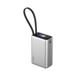 Stuffcool Giga Max Smallest 25000mAh 100W Power Bank, Built-in Type-C Cable, Charges MacBook Pros, laptops, supports Samsung Super Fast Charging 2.0; Smart TFT Display, Made in India, CE ROHS Approved