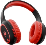 ZEBRONICS Zeb-Thunder, True 60Hr Backup, BT v6.0, Gaming Mode, ENC, AUX, mSD, Dual Pairing Bluetooth(Red, On the Ear)