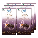 Sugar Free D’lite Quinoa & Almonds Dark Chocolate Bar, 40Gm (Pack Of 6)