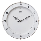 Ajanta Plastic Step Movement Round Wall Clock (White, 25.7 X 25.7 X 3.6 Cm) – Analog