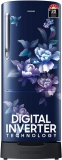 Samsung 183 L Direct Cool Single Door 5 Star Refrigerator with Base Drawer  with Digital Inverter(Himalaya Poppy Blue, RR20D2825HV/NL)