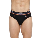 Van Heusen Active Men Briefs – Cotton Spandex – Swift Dry, Mesh Panel, Breathable_40004_Pure Black_XL