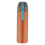 Bergner Walking 500 ml Thermo Steel Bottle/Flask, Hot/Cold, Vacuum Insulated, For Water/Coffee/Tea/Soup/Juice, Use in Office/Commute/Sports/Travel, Press Button Lid, Carry Strap, Burnt Orange, Rust/Leak Proof