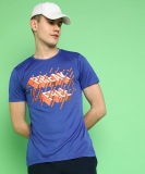 Tiger Shroff – PROWL Graphic Print Men Round Neck Blue T-Shirt