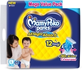 MamyPoko Pants All Night Absorb L66 – L(66 Pieces)