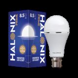 HALONIX Led rechargeable emergency led light 8.5W B22 Cool White bulb 4 hours Bulb Emergency Light(White)