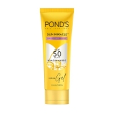 POND’S Sun Miracle SPF 50 PA+++ Crème Gel Sunscreen -Protect & Bright, With 3% Niacinamide, Fade Dark Spots in 4 Weeks, Lightweight, No White Cast 50g