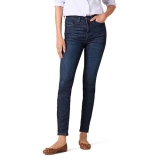 Amazon Essentials Women’s High-Rise Skinny Jeans, Dark Wash, 8 Short
