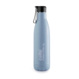 CELLO Puro Steel-X Neo 900 Insulated Water Bottle for Office Use 720 ml Blue | Durable, Stylish & Colorful Wide Mouth Easy Sip Leak Proof Inner Steel Insulated Water Bottle for Travel & Daily Use