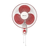 Bajaj Frore Neo 400 MM Wall Mount Fan | Wall Fan For Kitchen & Home | Smooth Oscillation | 100% Copper Motor | High Air Delivery | 3-Speed Control | Rust Free | 2-Yrs Warranty 【Red】