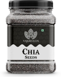Yajurveda Raw Chia Seeds For Eating Unroasted chia Seeds Immunity Booster, Weight loss Chia Seeds(1 kg)