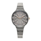 Titan Aura Quartz Analog Grey Dial Stainless Steel Strap Watch for Women-95245KM02