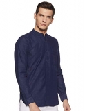 Diverse Men’S Solid Slim Fit Casual Shirt (Dcmcf22Sc24L05-3076_Navy Blue S)