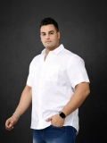FAHION STYLE VALLA Men Solid Casual White Shirt