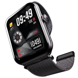 Boat Xtend Plus Smart Watch w/ 1.78″ (4.5 cm) AMOLED Display, Coins, Advanced BT Calling, 100+ Sports Mode, Always On Display, HR & SP02 Monitoring & Stress Monitoring(Metallic Black)