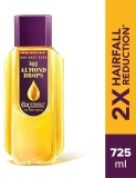BAJAJ Almond Drops with 6X Vitamin E Nourishment for 2X Hairfall Reduction Hair Oil(725 ml)
