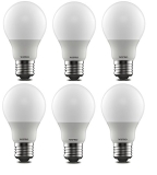 Wipro Garnet 5W LED Bulb for Home & Office |Cool Day White (6500K) | E27 Base|220 degree Light coverage |4Kv Surge Protection |400V High Voltage Protection |Energy Efficient | Pack of 6