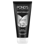 POND’S Pure Detox Face Wash 200 g|| Daily Exfoliating & Brightening Cleanser|| Deep Cleans Oily Skin – With Activated Charcoal for Fresh|| Glowing Skin