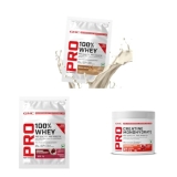 GNC Berry Fusion Strength Stack | Mawa Kulfi + Strawberry Whey Protein + Cranberry Creatine | Muscle Recovery & Strength Combo