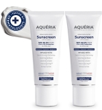 aqueria Sunscreen – SPF 50 PA++++ Brightening & Hydrating French Multi-Active SPF | Niacinamide, Tranexamic Acid(30 g)